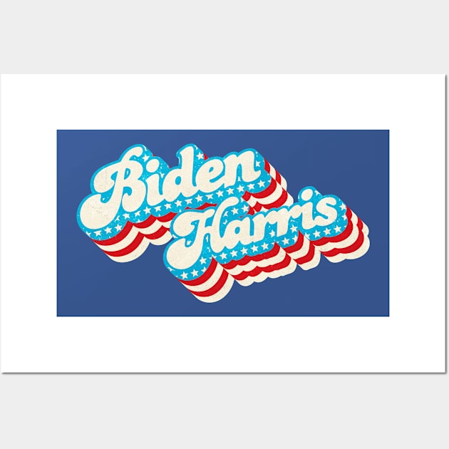 Retro Biden Harris 2020 Flag Wall Art by Jennifer